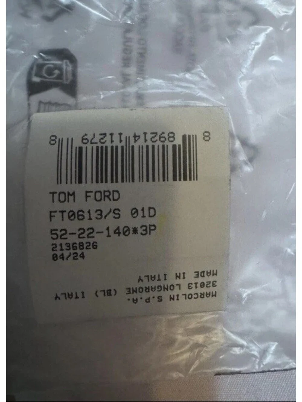 Brand new TOM FORD Beatrix-02 FT0613/S 01D Square Polarized Sunglasses 52-22-140